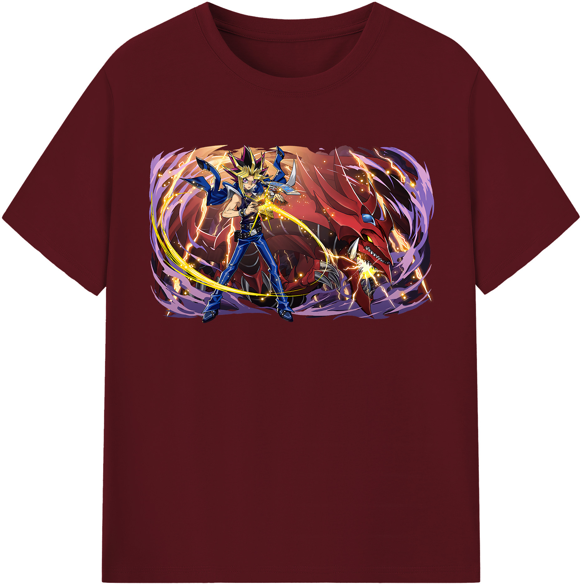 （画像用） 遊☆戯☆王 Yu-Gi-Oh! 綿100％半袖Tシャツ（フロントプリント）